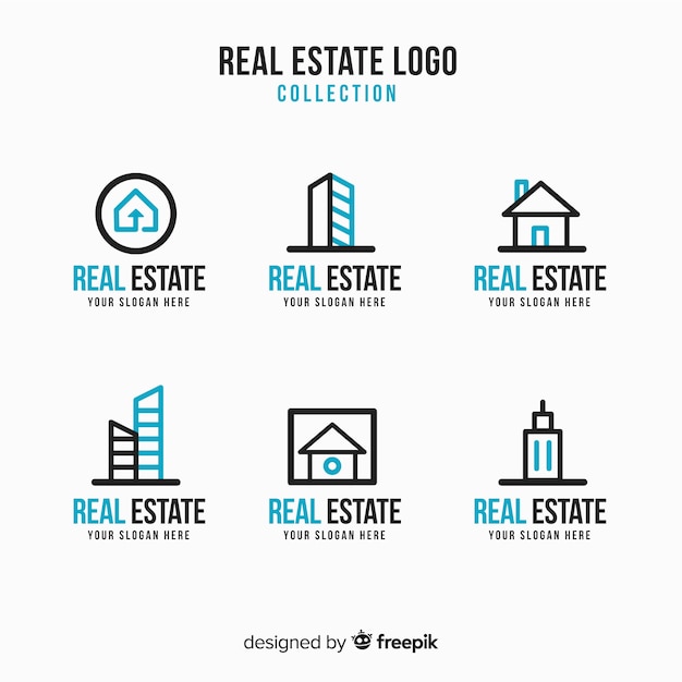 Modern real estate logo collectio