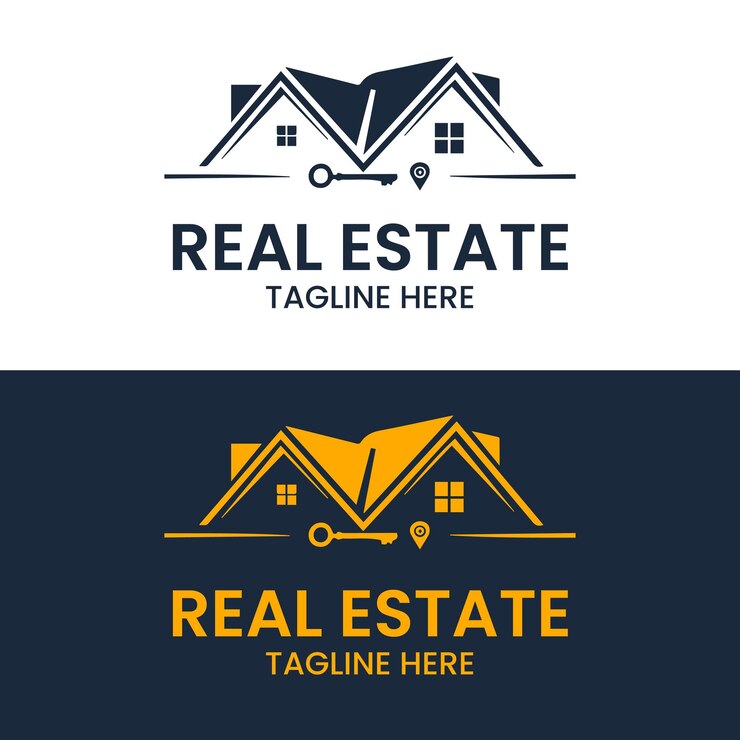 Vector modern real estate logo design