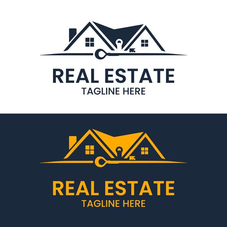 Vector modern real estate logo design