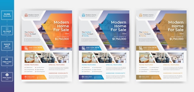 Modern Real Estate Social Media Flyer Template