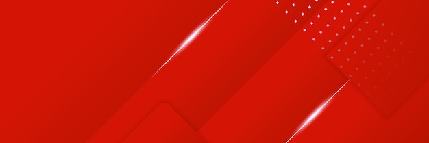 Modern red abstract banner background