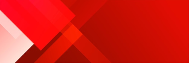 Modern red abstract banner background