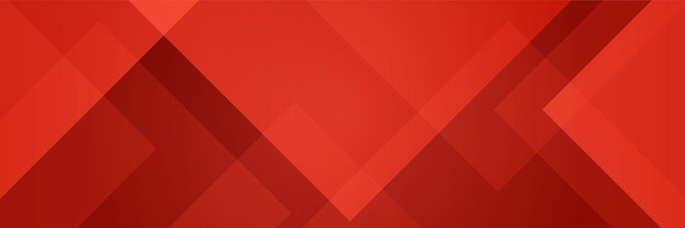 Modern red abstract banner background