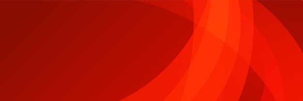 Modern red abstract banner background