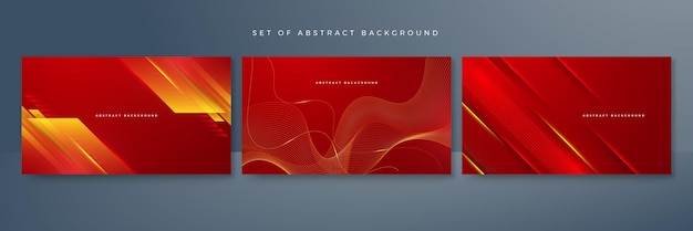 Современный красный абстрактный футуристический технологический фон Абстрактные линии технология рисунка на красном градиенте фон Вектор абстрактный графический дизайн баннер рисунок презентация фон веб-шаблон