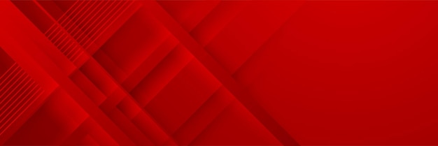 Современный красный абстрактный веб-баннер фоновый творческий дизайн
