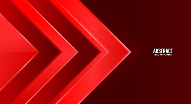 Modern red arrow background