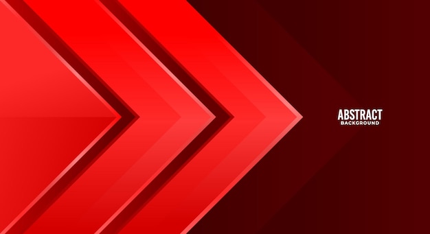 Modern red arrow background