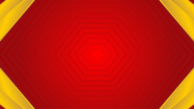 Vector modern red background with hexagonal pattern