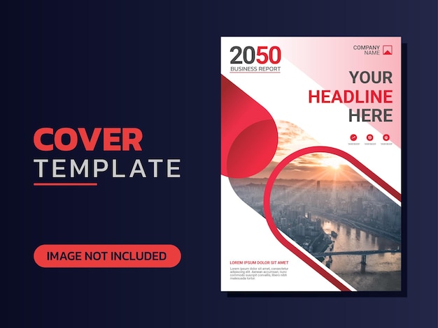 Modern Red Business Cover Template