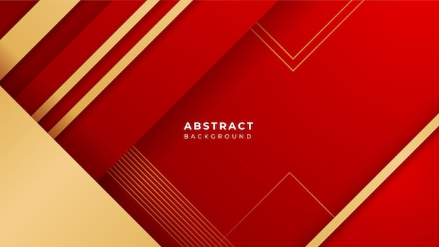 Modern red and gold luxury abstract background