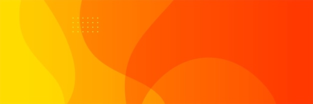 Modern red orange banner background