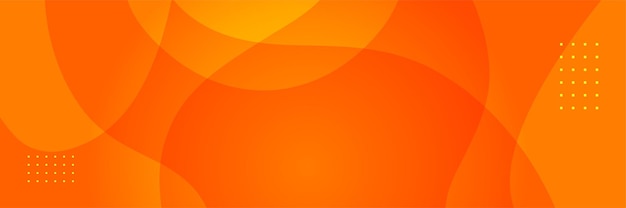 Modern red orange banner background