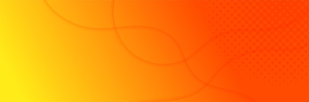 Modern red orange banner background