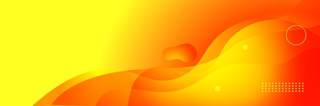 Modern red orange banner background