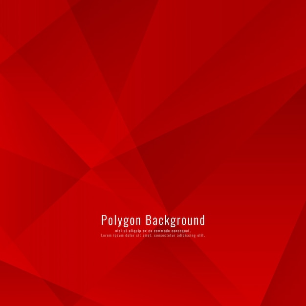 Modern red polygonal background