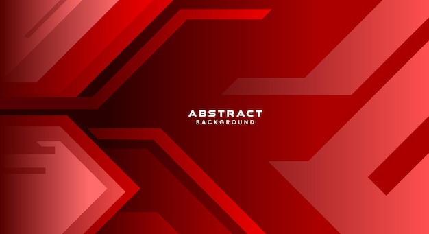 Vector modern red tech background