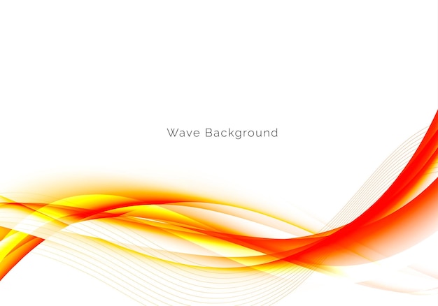 Modern red wave design background