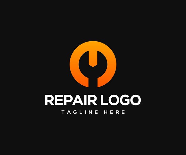 Modern Repair Logo Design Template