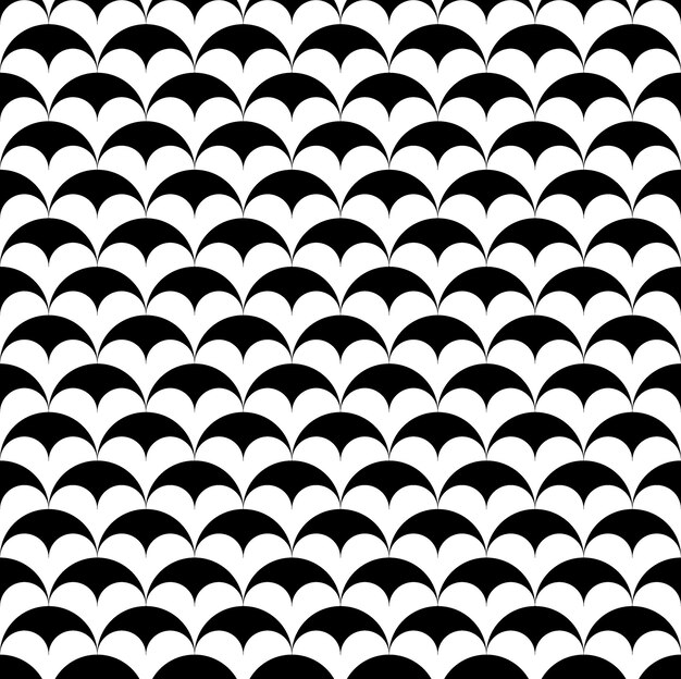 Modern repeating seamless pattern of repeat round shapes waves design elements