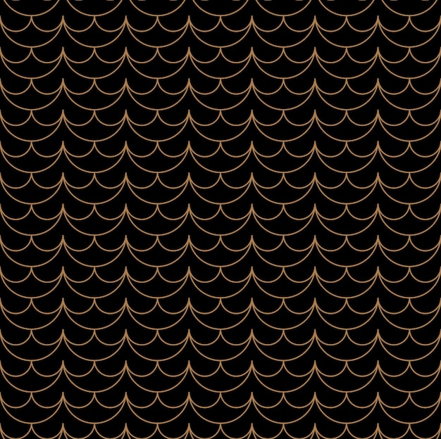 Modern repeating seamless pattern of repeat round shapes Waves design elements