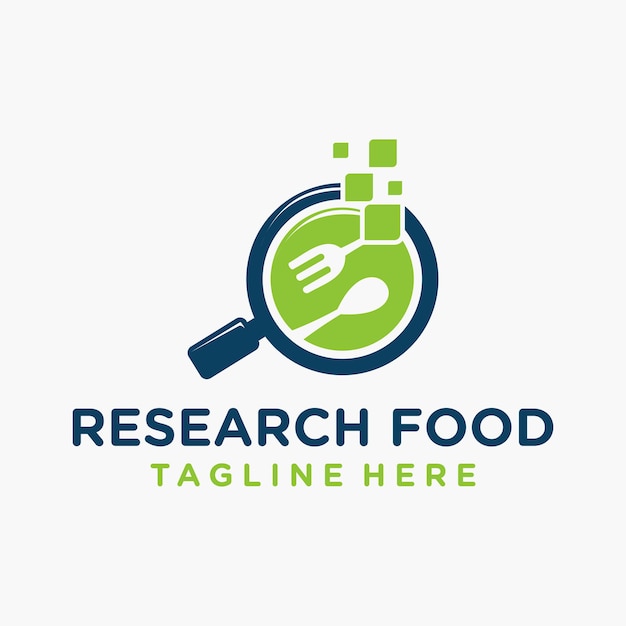 Modern Research Food With Spoon and Fork Vector