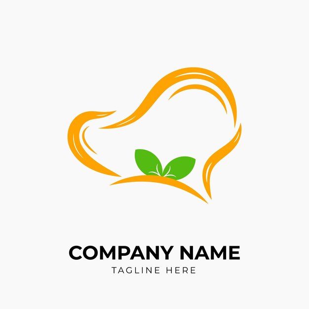 Modern restaurant logo design template