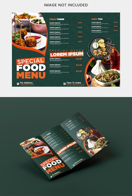modern restaurant menu template fully editable vector design with creative layout