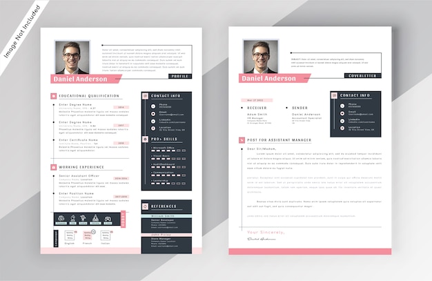 Vector modern resume cv template