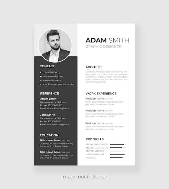 Modern resume design and cv design template