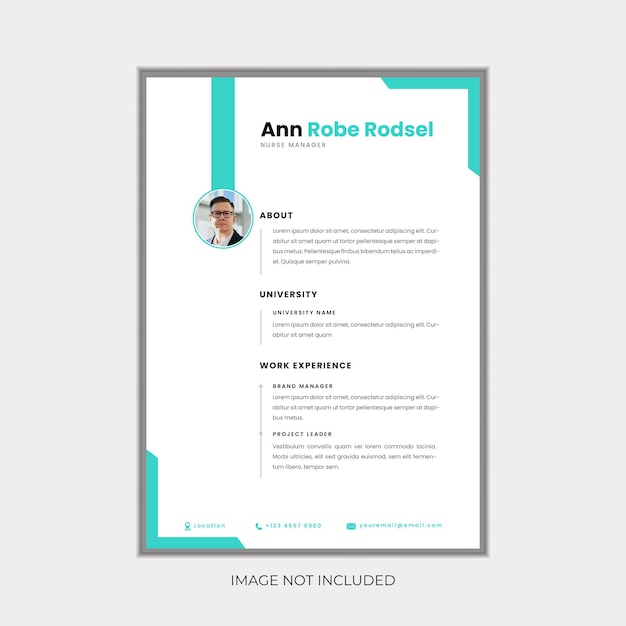 Modern Resume Template CV Cover Letter