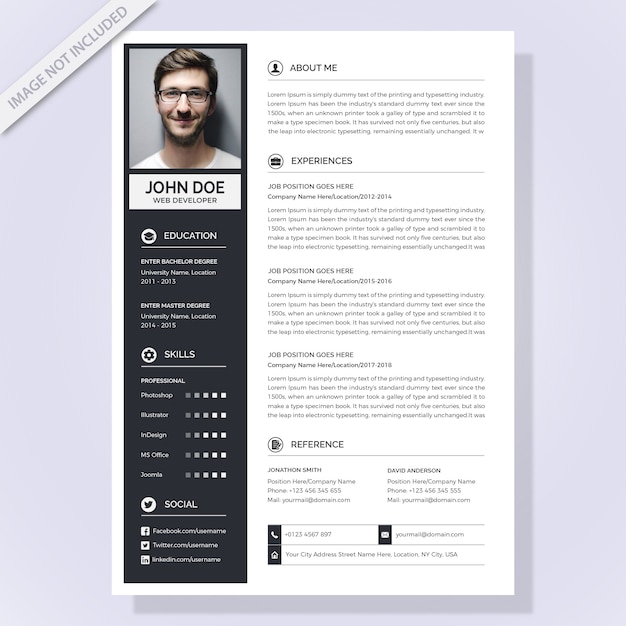 Modern resume template