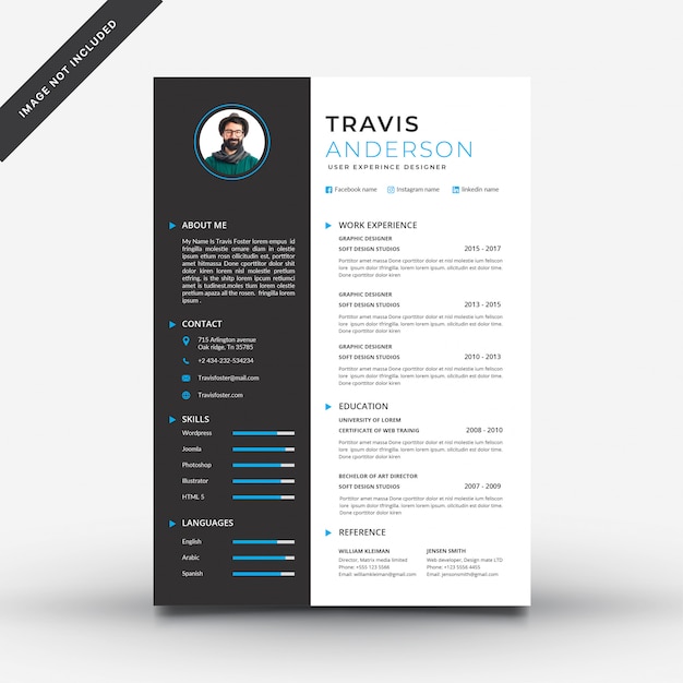 Modern resume template