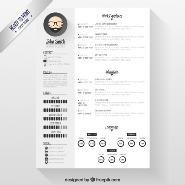 Modern resume template