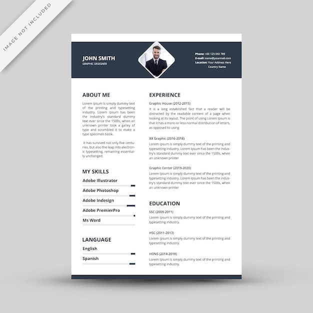 Modern resume template