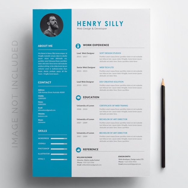 Vector modern resume