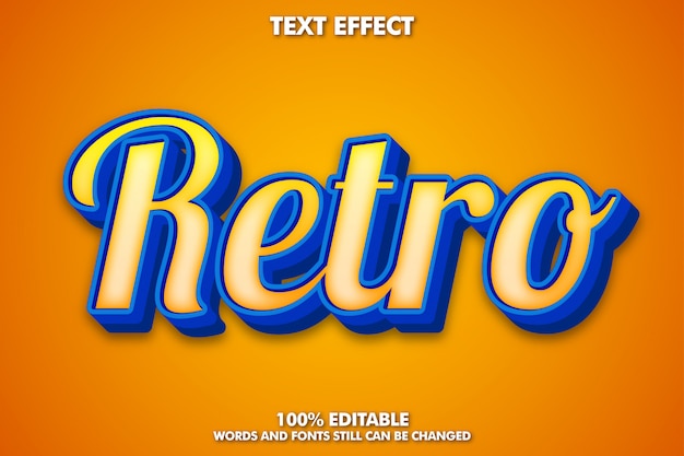 Modern retro teksteffect