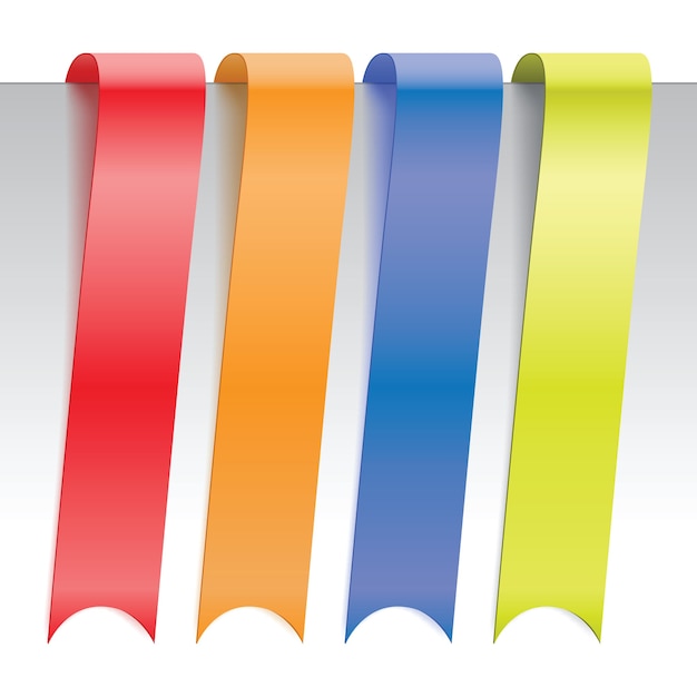 modern ribbon banner