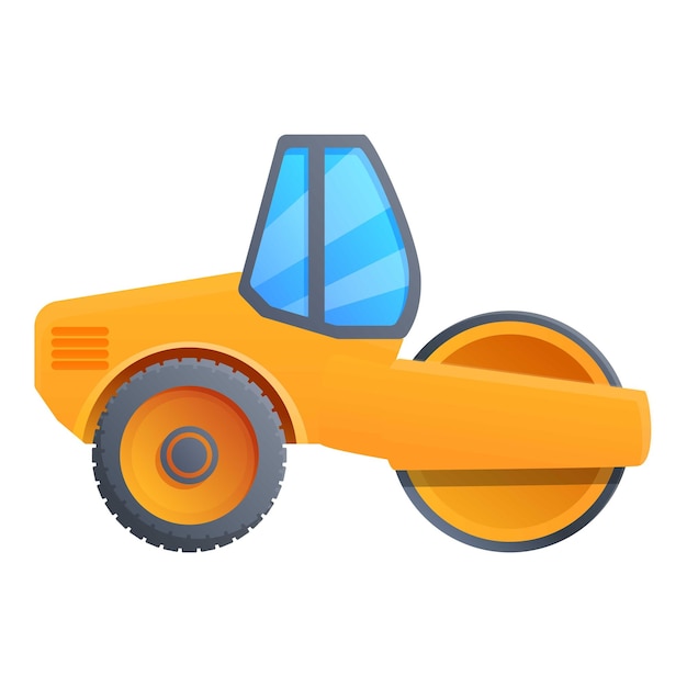 Icona di rulli stradali moderni caricatura di icona vettoriale di rulli stradali moderni per il web design isolata su sfondo bianco