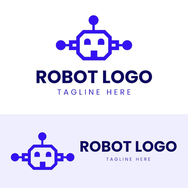 Premium Vector | Modern robot logo design