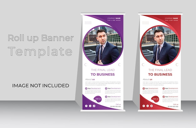 Modern Roll up Banner Template or Corporate Pull up Banner Design for business