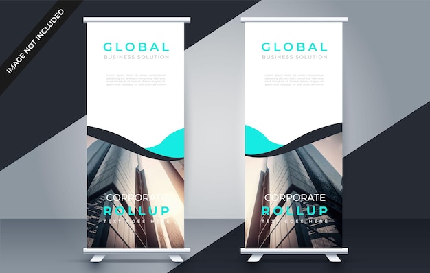 Modern roll up banners template