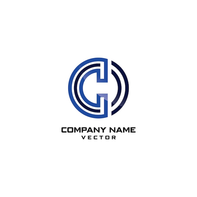 Современный дизайн логотипа c-c