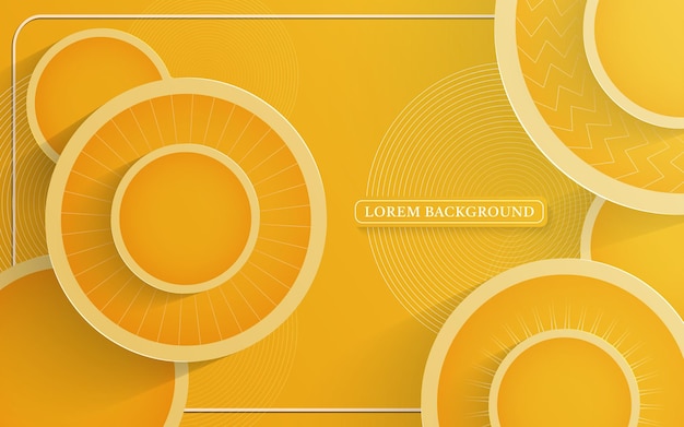 Modern rounded shapes background design