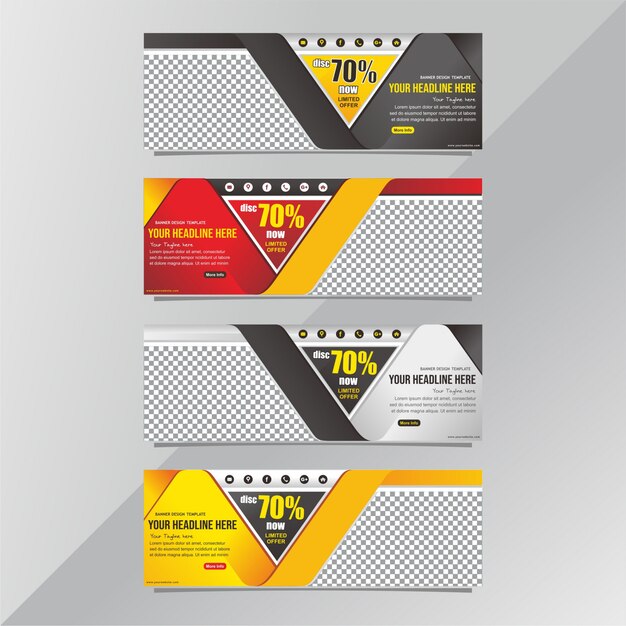 Vector modern sale banner promotion