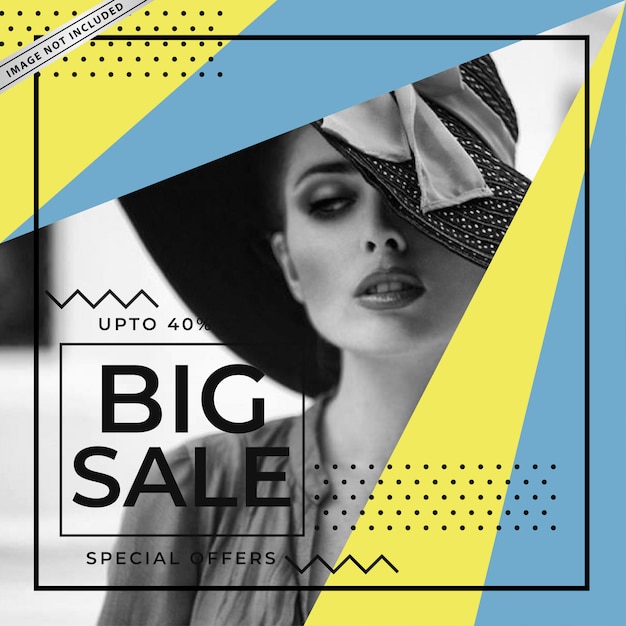 Modern sale banner template