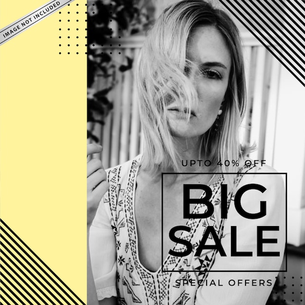 Modern sale banner template