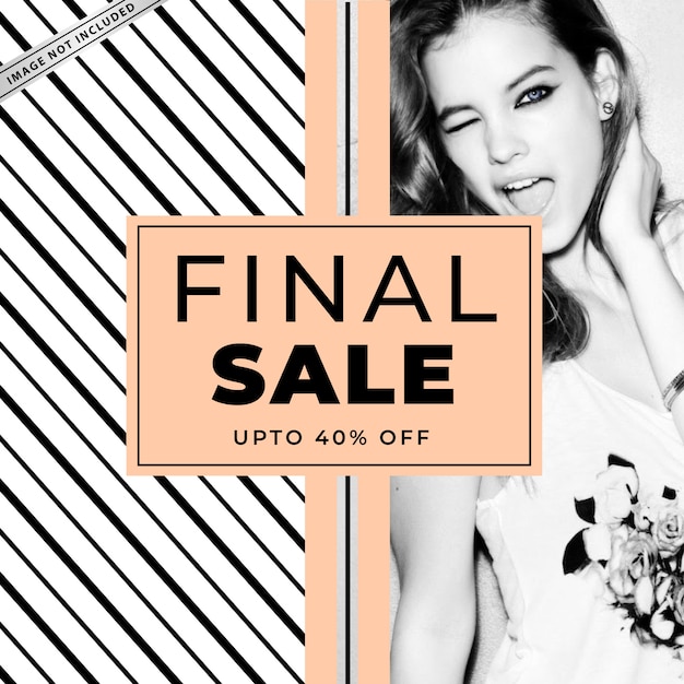 Modern sale banner template