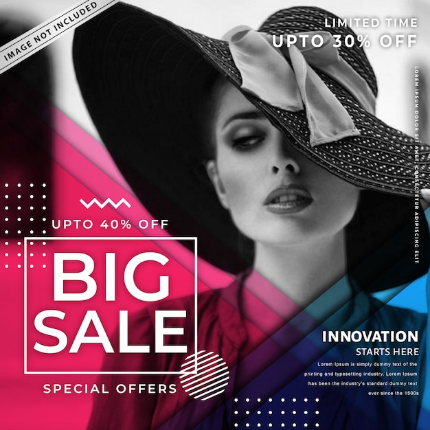 Vector modern sale banner template