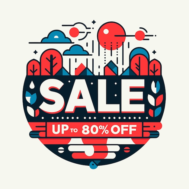 Vector modern sale banner vector illustration generated ai